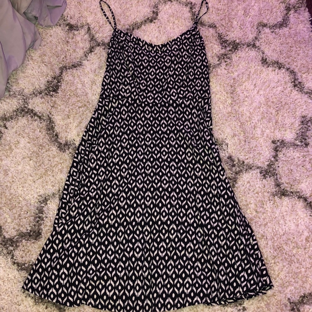 Women’s black and white skater dress